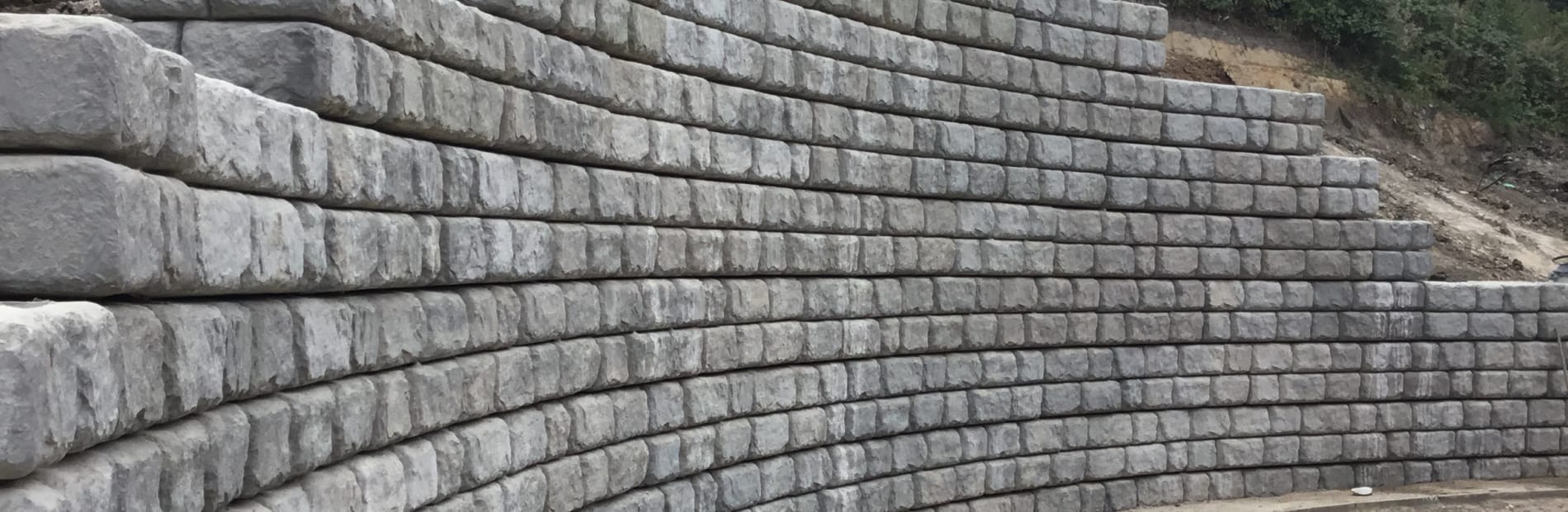 Concrete sales block retaining
